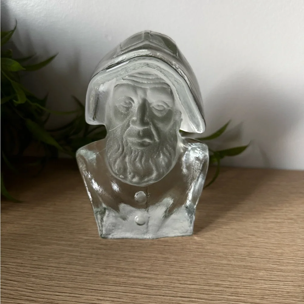 Viking Glass Realistic Sculpture Bust Art Bookend - Picture 1 of 9